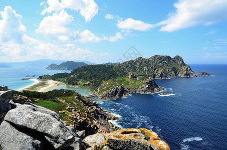 礁群岛环境假期全景生态旅游森林蓝色海滩岛屿天空图片