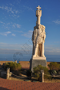加利福尼亚州圣地亚哥Cabrillo国家纪念碑历史性吸引力全景雕像地标海岸线偏光片海岸旅行海洋图片