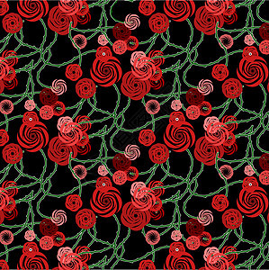 玫瑰花绿色植物花瓣花束花香红色纺织品墙纸玫瑰艺术图片