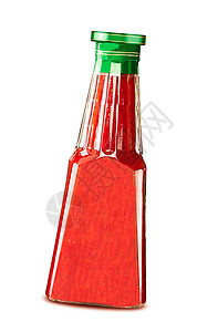 隔绝的玻璃瓶番茄酱盐水白色美食产品小吃红色玻璃瓶装食物图片