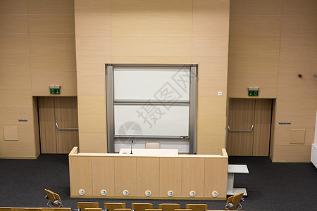 现代空会议室内厅的室内商业大学管理人员家具桌子公司座位观众议会教育图片