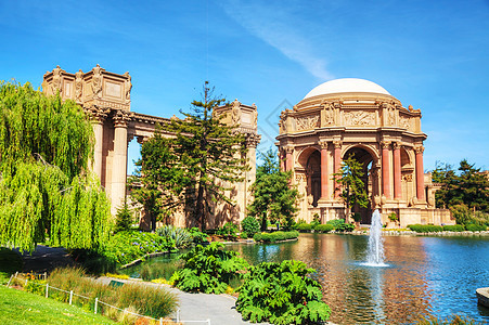 旧金山美术宫小说建筑圆顶吸引力公园柱廊大厅美术地标旅游图片