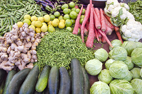 印度拉贾斯坦邦阿西亚市场水果和蔬菜图片