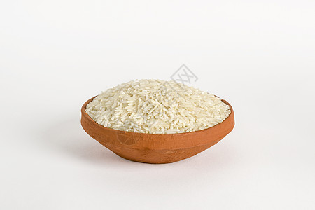 巴斯马提赖香米食物烹饪黏土抛光糖类谷物营养白色美食图片