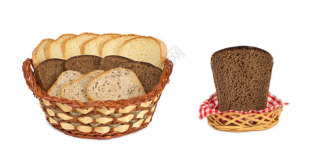 以面包篮中的食物盟誓图片