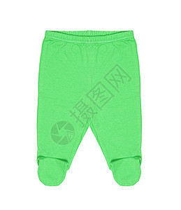婴儿裤子儿童棉布绿色服装配饰织物马裤喘气孩子羊毛图片