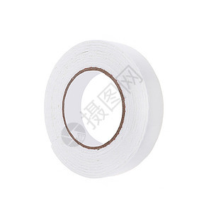 白色的遮光胶带卷包装绝缘磁带圆形电气双工塑料维修材料橡皮图片