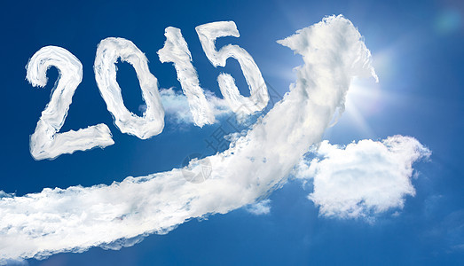 2015年复合图像阳光多云蓝色晴天天空白色计算机新年太阳绘图背景图片