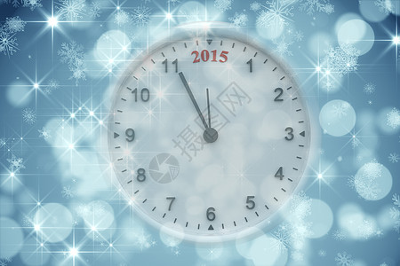 时钟复合图像新年蓝色倒数时间绘图计算机星星背景图片
