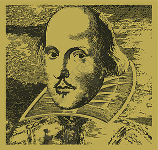 威廉莎士比亚诗人油毡木刻绘画艺术插图艺术品英语作家剧作家图片