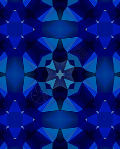 民族形态 抽象的乳胶球毯子圆圈万花筒星星创造力对角线水晶艺术蓝色装饰品图片