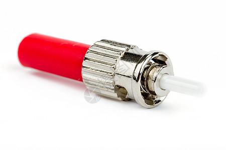 红光纤红色光纤ST连接器图片