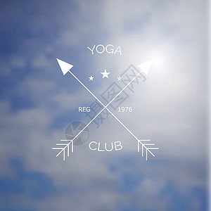 海上模糊照片上的瑜伽俱乐部徽标旅行温泉身份天空身体健康服务勘探网络商业图片