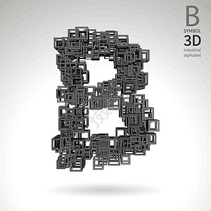 矢量抽象字母 - 符号b图片