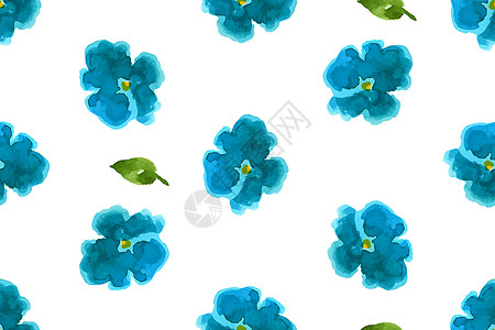 插图 用花朵来说明忘记我粉刷的水彩色蓝色装饰品生日白色艺术花束叶子绿色婚礼植物图片