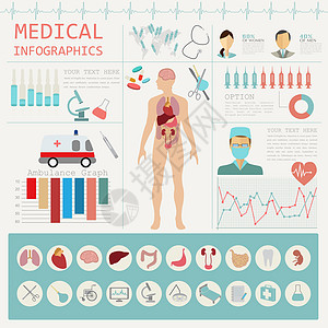 医学和保健信息资料 创建信息库的要点图表生物学解剖学身体数据注射器医院插图眼睛药品图片
