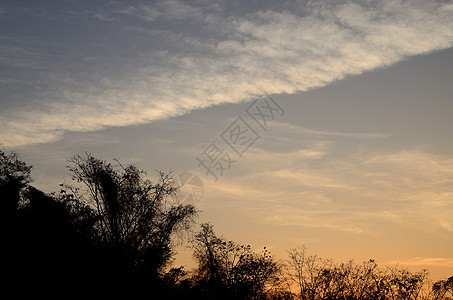 日落天空中的波云海浪旅行夕阳日落公园多云天空景观蓝色图片
