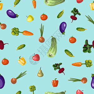 矢量装饰胡萝卜洋葱甜菜蔬菜地球天空地面植物蓝色种子洋葱边界营养图片