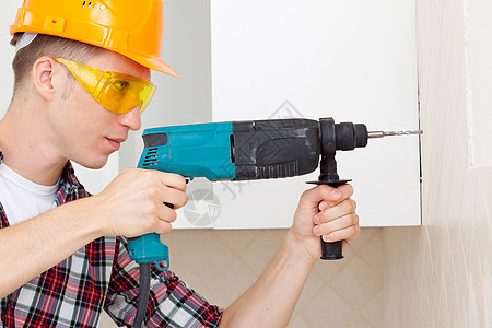 有钻孔工人制造业男人安装劳动职业套装员工木匠企业家建设者图片
