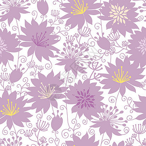 紫色阴影花朵无缝图案背景图片