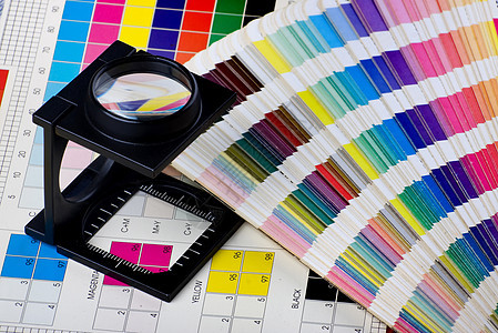 色彩管理套件打字机错误打印机工作室广告商控制服务测量放大镜检查图片
