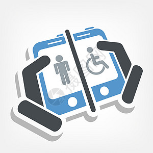 禁用设备功能网络电话社区社会轮椅互联网情况工具帮助图片