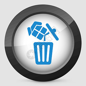 浪费礼物回收环境垃圾篮子废纸生态插图垃圾箱背景图片