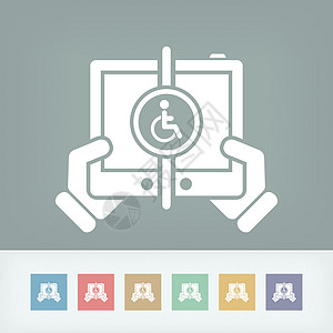 残疾平板连接标签社区技术残障展示人士网络功能帮助情况图片