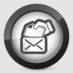 邮件邮件概念写作插图手势商业卡片互联网办公室服务地址电子邮件图片
