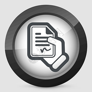 已签名文档图标合同检查形式化笔记金融协议执照商业写作报告图片