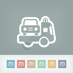 折曲图标急救车帮助路线救援情况服务交通事故插图运输车图片