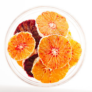 橙片圆形橙子食物水果图片