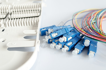 光纤线条技术电子基础设施插头交通玻璃电缆数据中心速度图片
