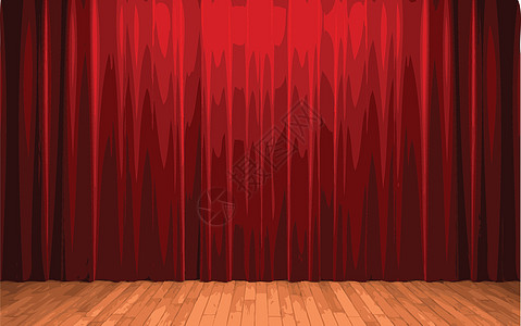 红色天鹅绒幕幕台场景剧院展示布料行动歌剧播音员气氛推介会手势图片