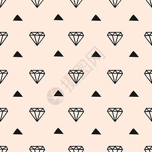 钻石和三角三角无缝无缝模式背景图片