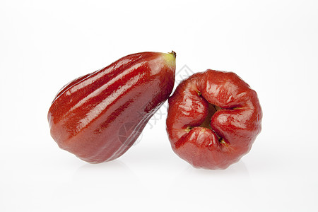 玫瑰苹果美食家热带气候粉色红色甜食白色食物健康饮食水果图片