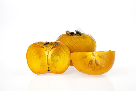 双膜和切片异国白色营养热带橙子水果食物红色情调饮食图片