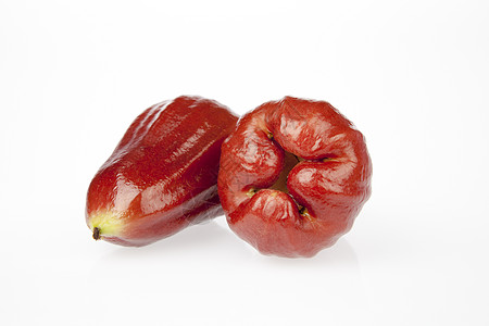玫瑰苹果白色热带红色水果健康饮食甜食粉色食物气候美食家图片