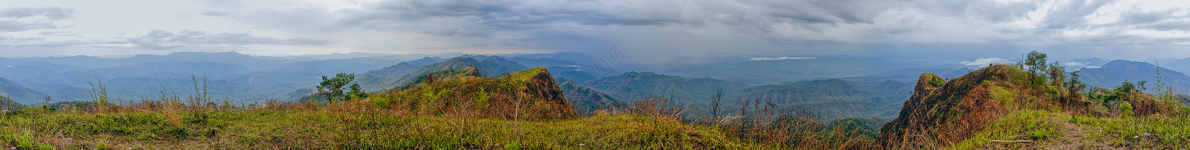 米佐拉姆风景水平绿色风暴天空雨量丘陵山脉全景多云图片