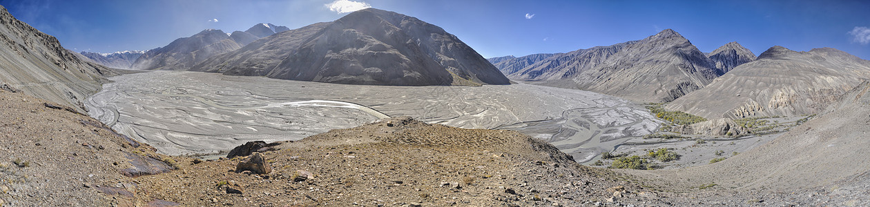 塔吉克斯坦概况全景远足水平丘陵风景山脉美丽岩石图片