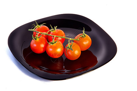 番茄分支美食绿色沙拉饮食蔬菜黑色餐厅烹饪午餐红色图片
