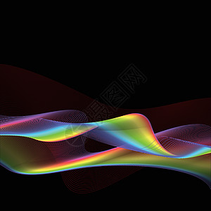 抽象线条曲线框架速度波形插图背景图片