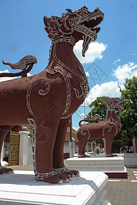 辛哈狮子雕像背景图片