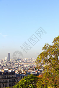 巴黎全景地标城市景观地平线天际建筑学摩天大楼建筑天空大教堂图片