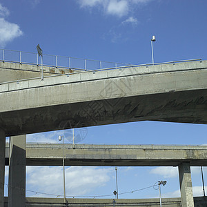 混凝土高速公路管道对角线弯曲出口角落建造商业立交桥匝道构造衰老图片