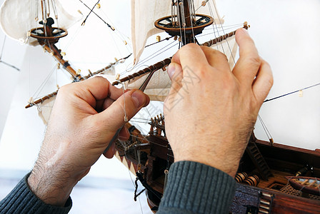 木造船复制品海军血管手工艺术木工爱好风帆工艺手指图片