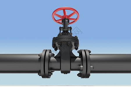 黑管和阀门天空螺栓石油龙头黑色工业控制蓝色导管管子图片