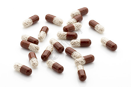 白底的抗生素胶囊药物药片药品健康保健白色疾病化学医疗宏观图片