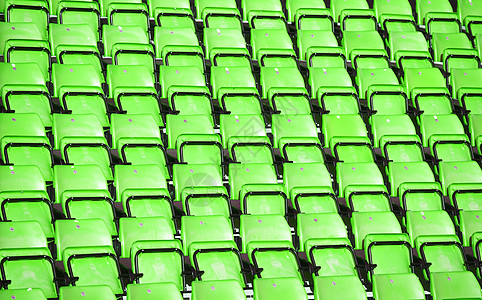 体育场旁观者座位剧场礼堂体育绿色观众席椅子焦虑场地竞技场黑色背景图片
