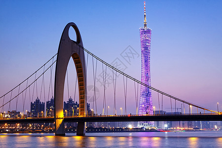 广州中国海港蓝色地标旅行城市中心全景摩天大楼公寓运输图片